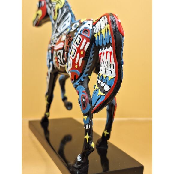 The Trail Of Painted Ponies SPIRITS OF THE NORTHWEST Figurine By Laurie Holman. - Picture 8 of 9